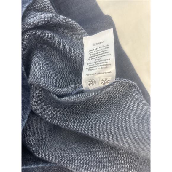 Talbots Denim Dress Womans Zero Petite Cottage Minimalist Western Effortless - Picture 10 of 10